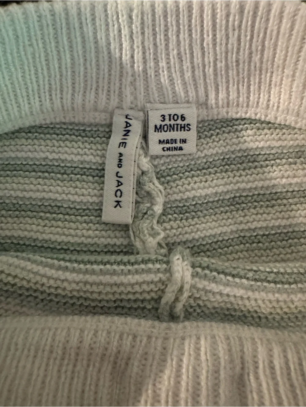 Janie and Jack Baby Knit Sweater & Pants Set Green Stripe 3–6 Months